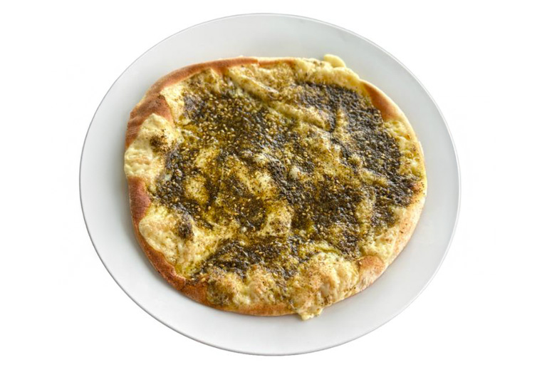 PITA PIZZA con Queso y Zaatar